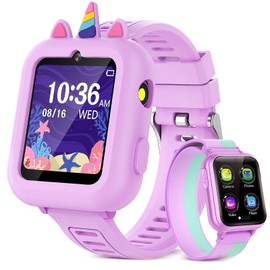 Smart Watch for Kids Girls Gift Age 3-12 with 39 Games Alarm Clock Camera Video Music Player Pedometer Flashlight 12/24 hr HD Touch Screen Kids Smart Watch Birthday Toys for 4 5 6 7 8 9 10 Year Olds