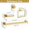 10 Pieces Bathroom Hardware Accessories Set Brushed Gold Towel Bar