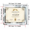 PETAFLOP 8.5x11 Picture Frames Glass 8.5 x 11 Frame Tabletop