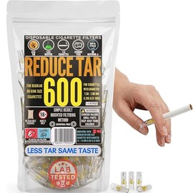 Filtros de cigarrillos 600 filtros de cigarrillos que eliminan alquitrán y productos químicos, puntas de filtro de cigarrillos desechables para llevar como otros accesorios para fumar como
