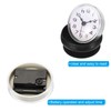 PATIKIL Waterproof Bathroom Clock Mini Round Wall Clock with Suction