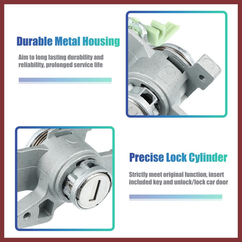 HEROFFIX 1 Set Door Lock Cylinder Set Kit with 2
