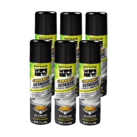 Rust-Oleum 393327-6PK Wipe New Ceramic Detailer and Gloss Enhancer Turbo Spray System, 17 oz, 6 Pack