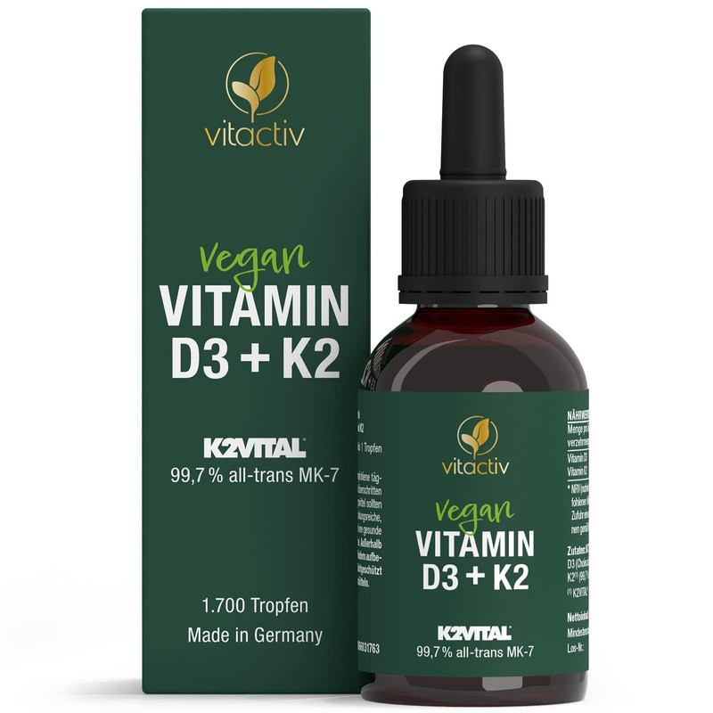 VITACTIV Vitamin D3 K2 Drops - K2VITAL 99.7% all-trans MK-7