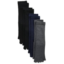 Ettou Monogatari 5TOES SOCKS for Men, 5-Toe Socks, Plain, M, Solid Color M