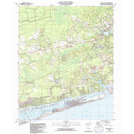 YellowMaps Shallotte NC topo map, 1:24000 Scale, 7.5 X 7.5 Minute, Historical, 1990, Updated 1991, 26.9 x 22 in - Polypropylene