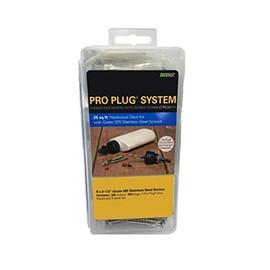 Starborn Pro Plug System Wood Deck Kit with 100 Ipe Plugs, 2-1/2" SS Screws, Nozzle and Bit - Pws08133010