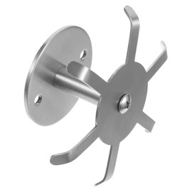 Hemoton Six Claw Swivel Hook Kitchen Wall Hooks Under Cabinet Hooks Kitchen Wall Organizer Cooking Utensils Holder Utensil Holder Hooks Rotatable to Rotate Stainless Steel Accessories