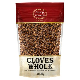 Whole Cloves 7 Oz Bag - Great for Foods, Tea, Pomander Balls, and Even Potpourri - by Spicy World