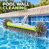 17.5 Inch Pool Brush Head, 7-Row Nylon Bristles with Rounded