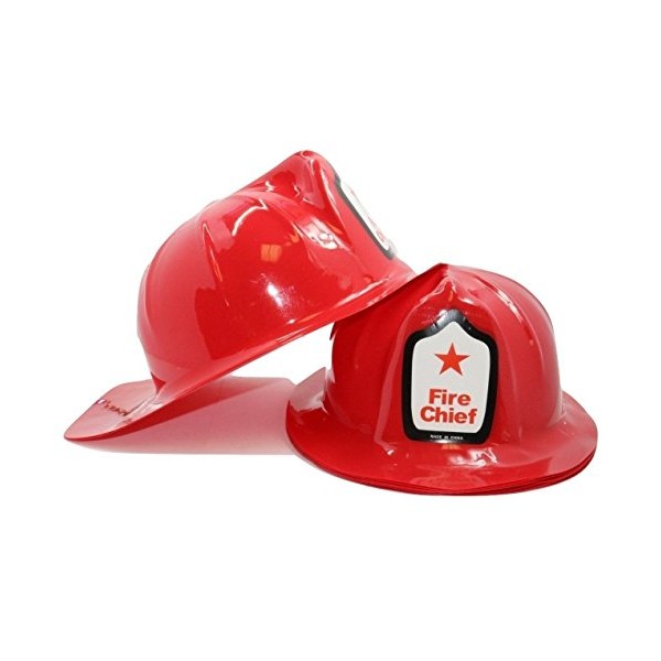 Zugar Land Child Size Fireman Firefighter Fire Chief Hats (12