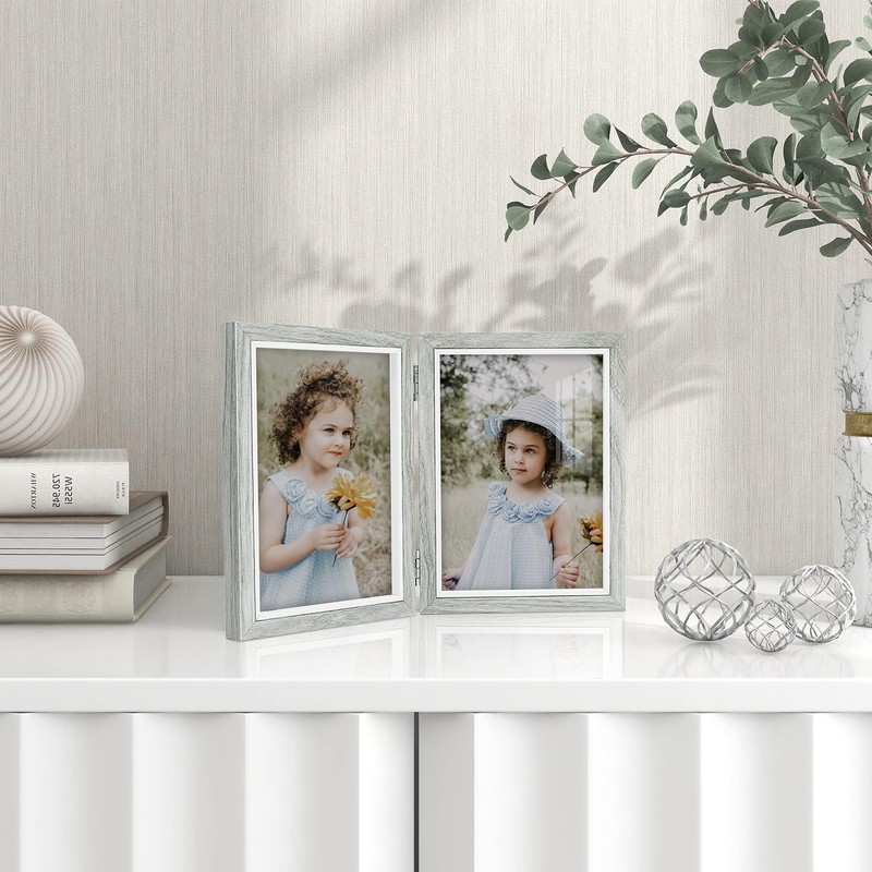 Afuly Photo Frame, 2 Sides, 2L Picture Stand, Stylish, Simple,