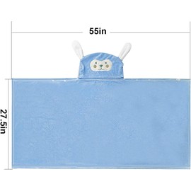 ausurme Premium Hooded Towel for Kids,-28×55 INCH Large Size Kids Bath Towel,Ultra Soft Hooded Towel Wrap for Boys Girls