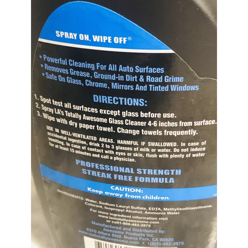 LA's Totally Awesome LA’s Totally Awesome Auto Glass Cleaner: 16