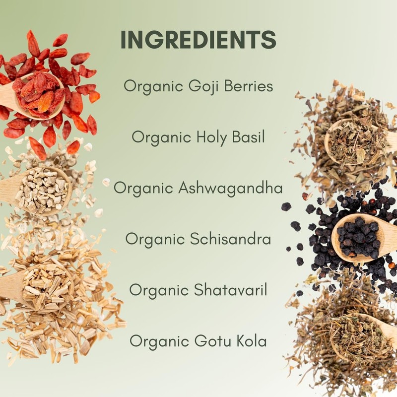 Organic Adaptogen Herbal Tea - 2oz Bag (Approx. 30 Servings)