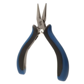 The Beadsmith Ergonomic Chain Nose Pliers – 5 inches (127mm) – Comfortable Ergonomic Grip, Double-Leaf Springs & Polished Steel Head – Extra-Fine Tips for Precision to Medium Level Work