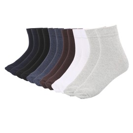 MANARC Men Cotton Ankle Socks Thin Fine Elegant Soft Comfortable Durable Breathable. 6 Pack White, Black, Navy Blue, Melange Blue, Melange Grey, Brown.