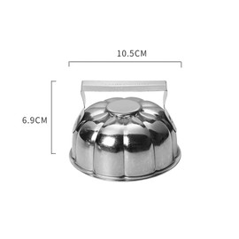 UXOWOXU Stainless Steel Flower Petal Shape Fried Rice Press Mold & Egg Fried Rice Press Cutter for Dish Up Decoration