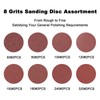 AYA-TECH 9 inch 6 Holes Sanding Disc, 16PCS Assorted Sandpaper