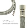 Ice Maker Hose 15 FT, Stainless Steel Braided Refrigerator Ice