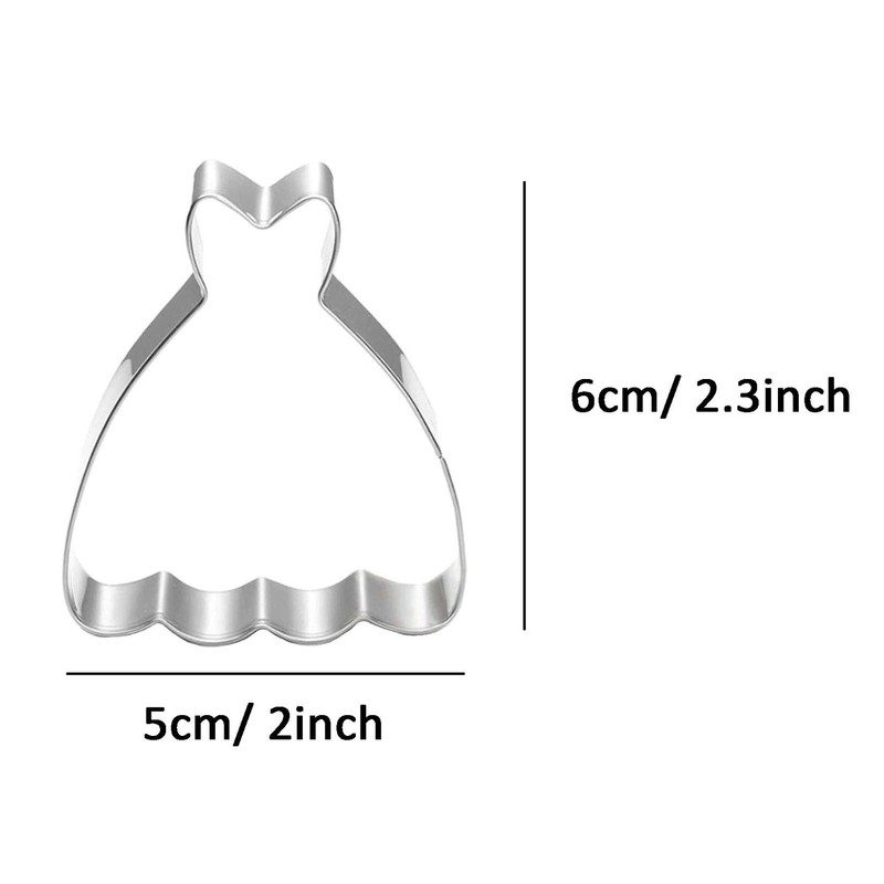 WDYJMALL Princess Dress Cookie Cutter