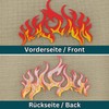 Fire Flames Patch for Iron-On or Sew On Iron-On Patch