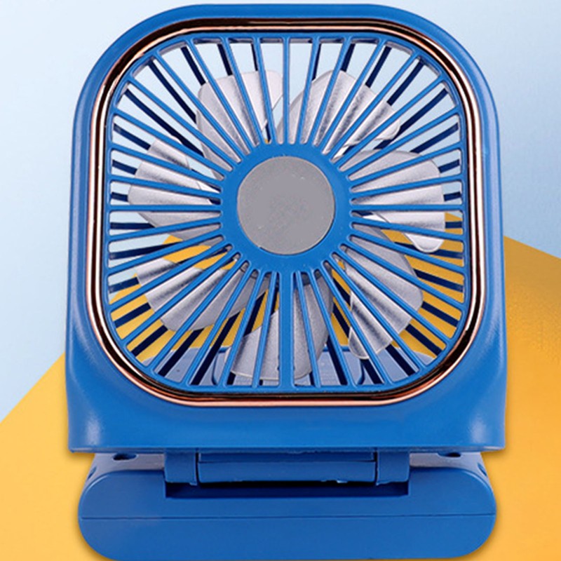 Foldable Necklace Fan Three Levels Adjustable USB Rechargeable Handheld Mini