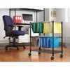 Alera Two-Tier File Cart for Front-to-Back + Side-to-Side Filing, Metal,