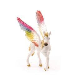 Schleich bayala, Unicorn Toys for Girls and Boys, Winged Rainbow Baby Unicorn Foal with Glitter Wings, Ages 5+