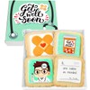 Get Well Soon Gift Cookies Basket Box 4 PACK For