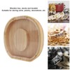 Letter Shaped Piggy Bank Wooden Transparent Panel Portable O Shaped