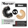 Vearter 4PCS Diamond Multi Tool Blade, 76mm Semi Circle Universal