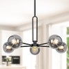 Yolsunes Lighting Fixture Replacement Globes Top Opening Smokey Black Glass