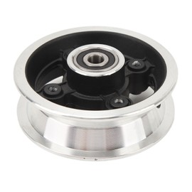 Electric Scooter Front Wheel Hub 28mm Aluminum Alloy 8 Inch Electric Scooter Front Hub Repair Parts for Replacement Black