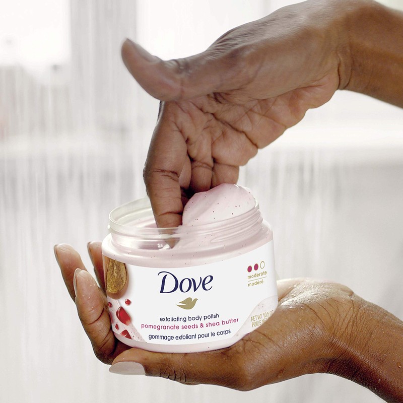 Dove Exfoliating Body Polish Scrub For Silky, Soft Skin Pomegranate