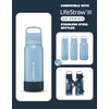 LifeStraw Go Series Silicone Base, Stainless Steel Filtered Water Bottle