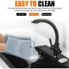 HESEE Silicone Oven Mitts, Heat Resistant 2PCS Mitts with Soft