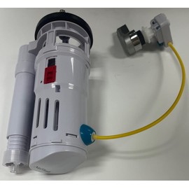 Flush Valve For 2 inch One Piece Toilet Has Cable and Handle, Includes 2 Extra Silicone Seals by NuFlush