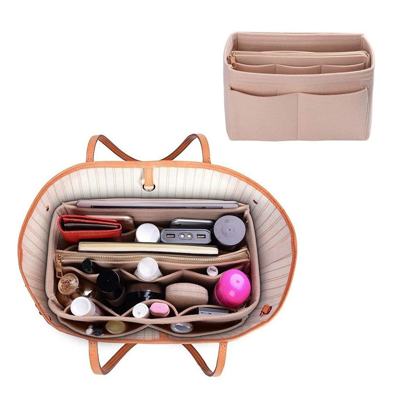 SUQ Handbag Organiser Insert Shaper, 2 in1 Bag Insert with