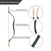 AF Archery Turkish Recurve Bow, 53" Traditional Horse Bow, Mounted