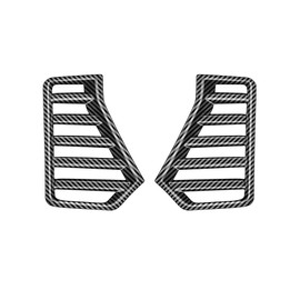 For Toyota Tacoma 2024 2025 Exterior Accessories Front Bumper Side Fog Lamp Light Cover Headlight Trim Frame Grille Decor ABS (Carbon Fiber Grain)