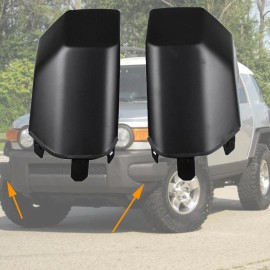 Unbranded Fit Toyota FJ Cruiser 2008-2014 Pair Black Front Corner Bumper End Cap LH & RH