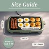 COOK WITH COLOR Electric Griddle 1200W, Nonstick Surface for Pancakes,