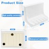 Xihu White Ceramic Bathroom Soap Holder, Mid Century Retro Design,