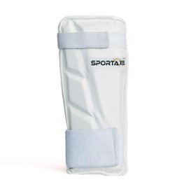 SPORTAXIS Cricket Arm Guard - Dual Strap, Soft Inside Foam, Maximum Protection - White, Essential Cricket Gear for Confident and Stylish Play – Useful for Long Practice & Playing Sessions