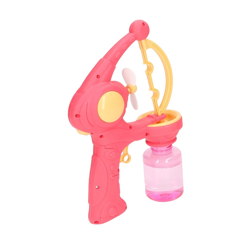 Bubble Gun Automatic Convenient Handle Battery Powered Interesting Fan Function