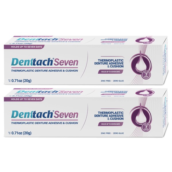 Denttach Seven Denture Adhesive, Thermoplastic Denture Cushion and Reliner, Upper
