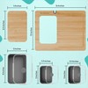 TerraStrike Bamboo Cutting Board Set with Knife Sharpener – Thick