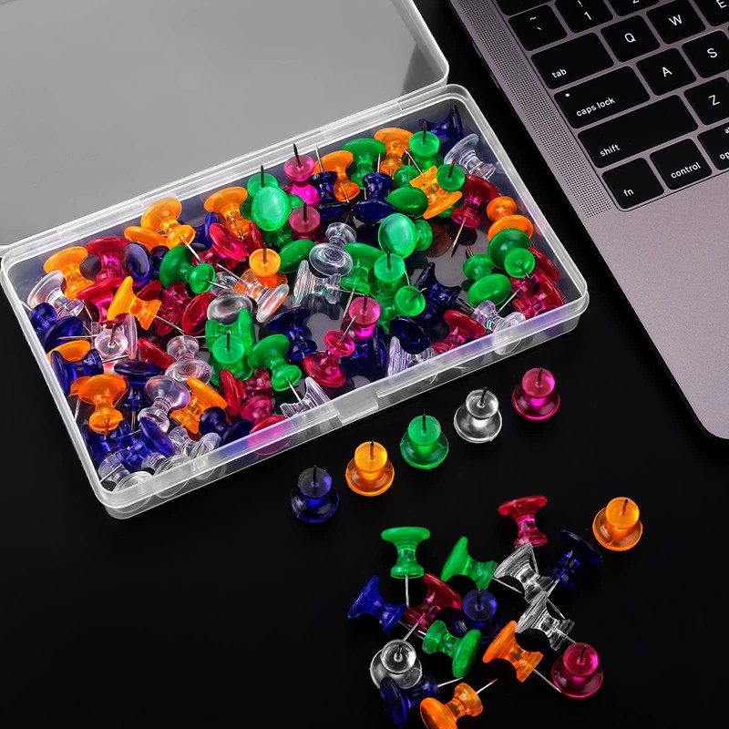 cobee Giant Push Pins, 100Pcs 1 Inch Standard Thumb Tacks