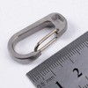 Supertool Outdoor Climbing Key Ring 1 Piece Titanium Alloy D-Ring